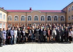 Фото на згадку з ректором Уманського НУС професором Оленою Непочатенко